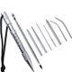 Umbrella Rope Needle Marlin Spike Bracelet DIY Weaving Tool, Specification: 9 PCS / Set Silver