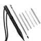 Umbrella Rope Needle Marlin Spike Bracelet DIY Weaving Tool, Specification: 7 PCS / Set Black