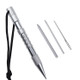 Umbrella Rope Needle Marlin Spike Bracelet DIY Weaving Tool, Specification: 4 PCS / Set Silver