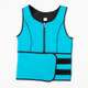Neoprene Corset Yoga Vest Sweat Suit Postpartum Belly Belt, Size:XXXL(Sky Blue)