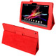 Litchi Texture Leather Case with Holder for Sony Xperia Tablet Z / 10.1(Red)