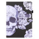 For Xiaomi Mi Pad 4 Plus Colored Drawing Horizontal Flip PU Leather Case with Holder & Card Slots & Wallet & Sleep / Wake-up Function(Flower Skull)
