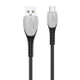 TOTUDESIGN BM-002 Soft Color Series 2.4A Micro USB to USB Charging Data Cable, Length: 1.0m(Grey)