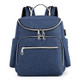 Fashion Double Shoulders Bag Ladies Handbag Mama Backpack Bag (Color:Blue Size:OneSize)