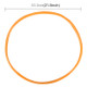 4 PCS Universal Decorative Scratchproof Stickup Flexible Wheel Protection Ring Car Wheel Line Protection Ring Tire Protection Ring Wheel Decorative Ring, Size: 21 inch(Orange)