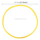 4 PCS Universal Decorative Scratchproof Stickup Flexible Wheel Protection Ring Car Wheel Line Protection Ring Tire Protection Ring Wheel Decorative Ring, Size: 21 inch(Yellow)