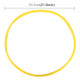 4 PCS Universal Decorative Scratchproof Stickup Flexible Wheel Protection Ring Car Wheel Line Protection Ring Tire Protection Ring Wheel Decorative Ring, Size: 21 inch(Yellow)