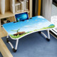 W-shaped Non-slip Legs Pattern Adjustable Folding Portable Laptop Desk with Card Slot (Letter Love)