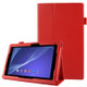 Litchi Texture Leather Case with Holder for Sony Xperia Tablet Z2 10.1(Red)