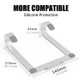 R-JUST BJ06 Detachable Shofar-shaped Aluminum Alloy Laptop Holder for 13-17.3 inch Laptops (Silver)