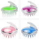 3 PCS Soft Silicone Shampoo Brush Head Massage Comb Head Grabber Scalp Cleaning Tool Color Random Delivery