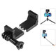 PULUZ Vlogging Live Broadcast  Aluminum Alloy Clamp Bracket with Screw for iPhone, Samsung, GoPro, DJI Osmo Action(Black)