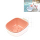 Dog and Cat Anti-choke Feeding Water Hanging Bowl Creative Plastic Pet Bowl, Style:Footprint(Pink)