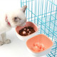 Dog and Cat Anti-choke Feeding Water Hanging Bowl Creative Plastic Pet Bowl, Style:Anti-choke(Pink)