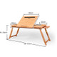 Folding Laptop Desk Bed Card Slot Lifting Type Lazy Computer Desk, Size: Large (72cm), Style:with Drawer