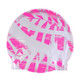 Adult Printed Silicone Swimming Cap(Pink)