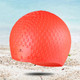 Larger Version Water Drop Shape Silicone Swimming Cap(Orange)
