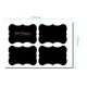 50 Sets Waterproof Removable Storage Bottle Sticker PVC Easy-To-Erasable Blackboard Sticker 4PCS/Set 120x80mm