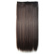 4B# One-piece Seamless Five-clip Wig Long Straight Wig Piece