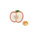 10 PCS Cartoon Fruit Series Alloy Oil-Dripping Cufflinks(Apple)