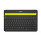 Logitech K480 Multi-device Bluetooth 3.0 Wireless Bluetooth Keyboard with Stand (Black)