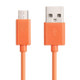 20 PCS 1m Micro USB Port USB Data Cable, For Galaxy, Huawei, Xiaomi, LG, HTC and other Smartphones(Orange)