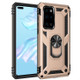 For Huawei P40 Shockproof TPU + PC Protective Case with 360 Degree Rotating Holder(Gold)