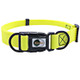 PVC Material Waterproof Adjustable Dual Loop Pet Dogs Collar, Suitable for Ferocious Dogs, Size: M, Collar Size: 30-47 cm (Yellow)