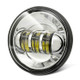 2 PCS DC9-30V 30W 3000K/6000K 3000LM 4.5 inch 3LEDs Motorcycle LED Headlight, Silver