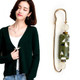 2 PCS Color Beads Metal Buttons Brooch Coat Windbreaker Sweater Jeans Waist Buckle(Style 2)