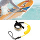 Surf Bodyboard Safety Hand Rope TPU Surfboard Paddle Towing Rope, The Length After Stretching: 1.6m(Yellow)