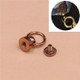 10 PCS Pure Copper Belt Ring Handle Luggage Accessories(Rose Gold)