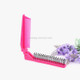 Portable Travel Folding Comb Anti-static Massage Comb(Rose Red)
