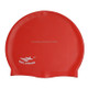 Adult Solid Color Waterproof Silicone Swimming Cap(Red)