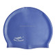 Adult Solid Color Waterproof Silicone Swimming Cap(Dark Blue)