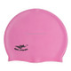 Adult Solid Color Waterproof Silicone Swimming Cap(Pink)