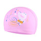 Children Waterproof Hair Care PU Coated Cute Frog Pattern Swimming Cap(Pink)