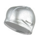 Adult Unisex PU Coated Comfortable Waterproof Swimming Cap(Silver Grey)