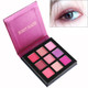 Eyeshadow Pallete Makeup Brushes 9 Color Palette Shimmer Pigmented Eye Shadow Maquillage(E)
