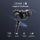 ZHIYUN YSZY017 CRANE 2S 3-Axis Handheld Gimbal Bluetooth Camera Stabilizer with Tripod + Quick Release Plate for DSLR Camera, Load: 500g (Black)