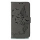 Feather Pattern Litchi Texture Horizontal Flip Leather Case with Wallet & Holder & Card Slots For Galaxy S10(Gray)