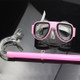2 in 1 Summer Beach Swimming Snorkel + Diving Goggles Set for 2-8 Years Old Children, Size:One Size(Pink)