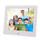 AC 100-240V 8 inch TFT Screen Digital Photo Frame with Holder & Remote Control, Support USB / SD Card Input (White)