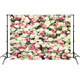 2.1m x 1.5m Flower Wall Simulation Rose Wedding Party Arrangement 3D Photography Background Cloth(H4)