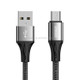 JOYROOM S-0230N1 N1 Series 0.2m 3A USB to Micro USB Data Sync Charge Cable(Black)