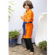 Coral Fleece Cosplay Robe Bathrobe for Child (Color:Orange Size:150)