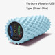 EVA Electrical Muscle Relaxer Yoga Massage Vibration Foam Roller, Fishbone Vibration USB (Ocean Blue)