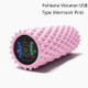 EVA Electrical Muscle Relaxer Yoga Massage Vibration Foam Roller, Fishbone Vibration USB (Mermaish Pink)