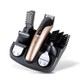 SHINON 6 In 1 Multifunctional Electric Hair Clipper Set(USB (Golden))