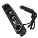 Car Charger Vehicle Auto Splitter Car Cigarette Lighter Socket & Dual USB Ports Socket Adapter